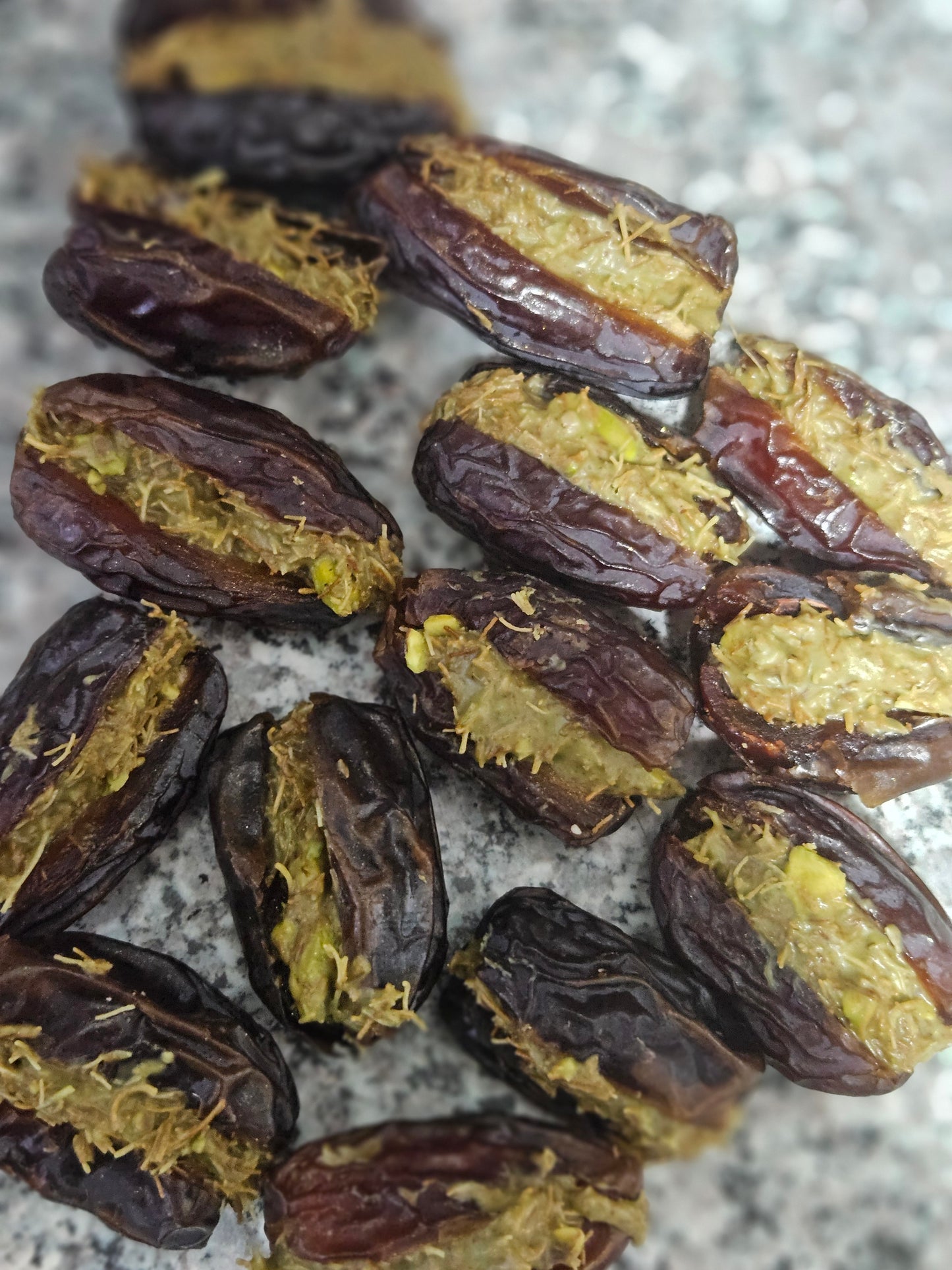 Kunafah stuffed dates