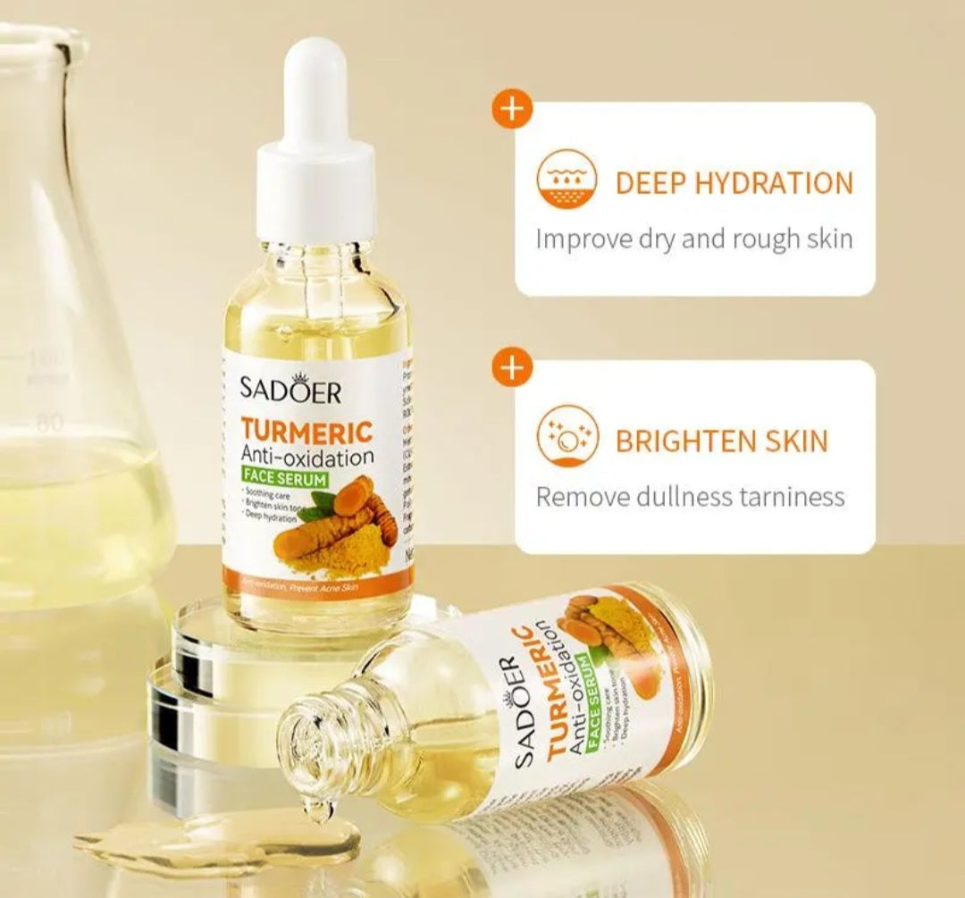 SADOER TURMERIC 30ml. Anti-oxidation FACE SERUM.