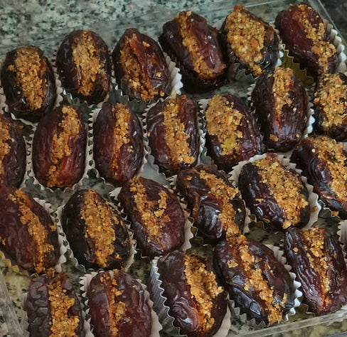 10 Delicious Panjeeri Stuffed Dates Panjeeri Stuffed Dates are a delicious and nutritious Indian sweet dates stuffed with a mixture of nuts, seeds, and spices. 